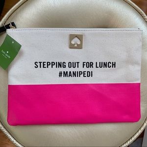 NWT Kate Spade Georgie Mani Pedi Clutch / Pouch